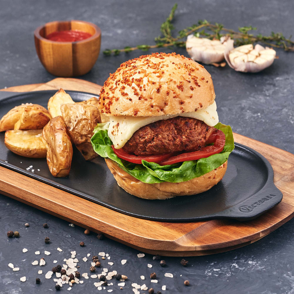 Plancha ovalada 34 × 17 cm – hierro fundido esmaltado
