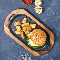 Plancha ovalada 34 × 17 cm – hierro fundido esmaltado