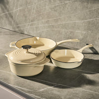 Batería Sable White 4 piezas – hierro fundido esmaltado