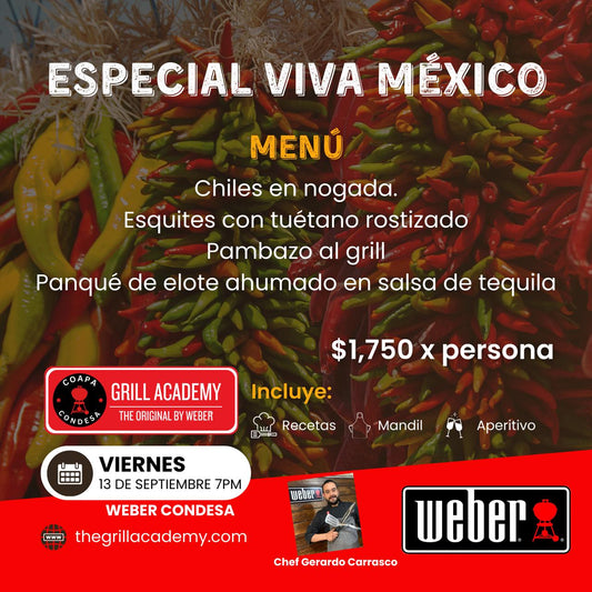 Especial Viva México | 13 Septiembre | Grill Academy Condesa.