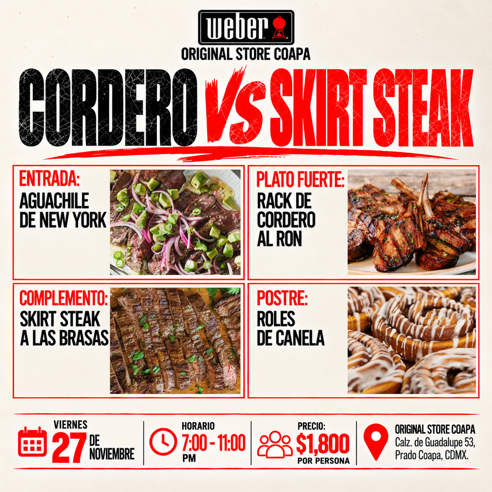 Curso: Cordero vs Skirt Steak
