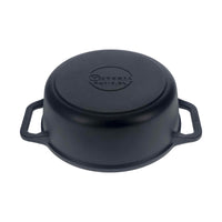 Olla dutch oven 3.8 L con tapa de vidrio – hierro fundido curado
