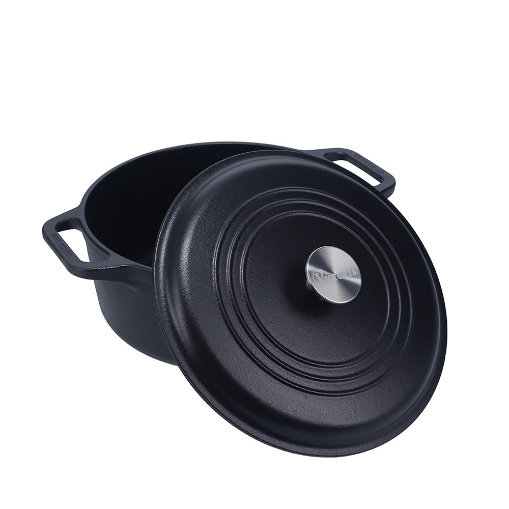 Olla dutch oven 5.7 L – hierro fundido esmaltado + malla limpiadora