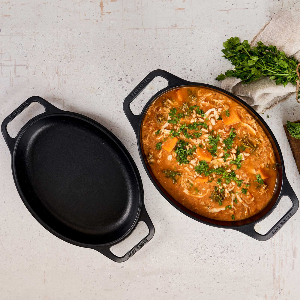 Olla dutch oven ovalado 5.7 L – hierro fundido esmaltado