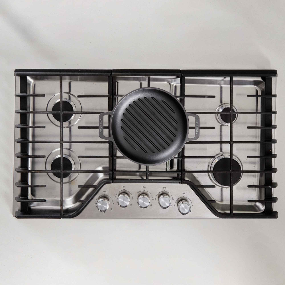 Sartén doble asa grill 25 cm – hierro fundido esmaltado