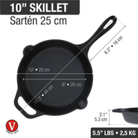 Sartén 25 cm – hierro fundido