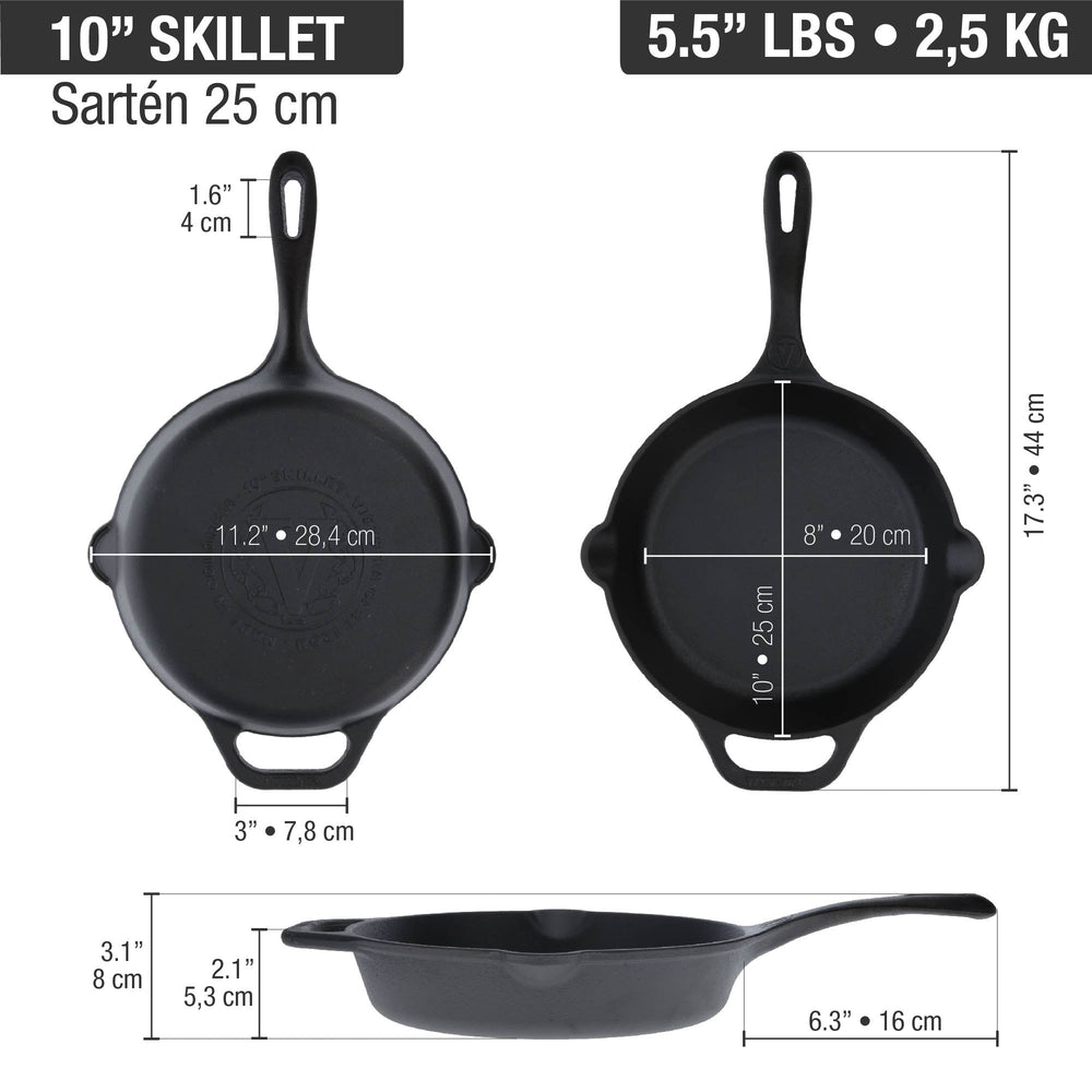 Sartén 25 cm – hierro fundido
