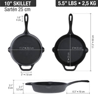 Sartén 25 cm – hierro fundido