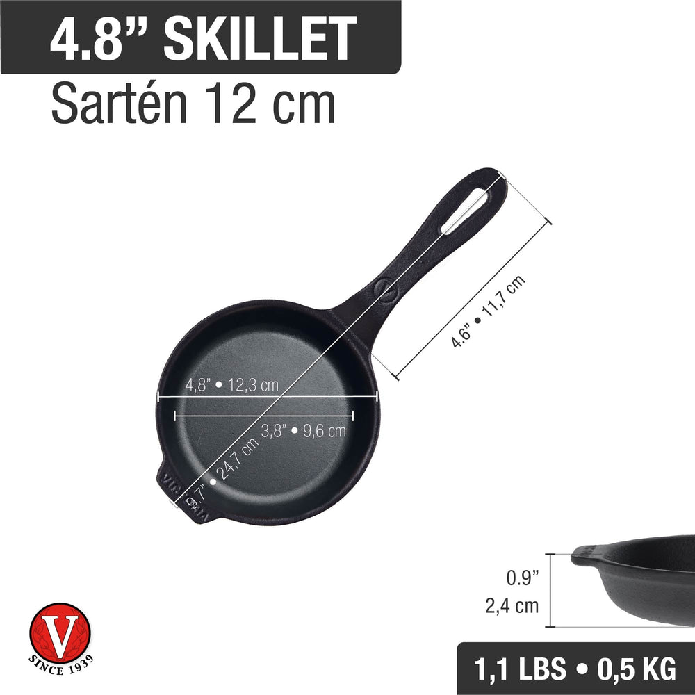 Sartén 12 cm – hierro fundido esmaltado