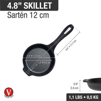 Sartén 12 cm – hierro fundido esmaltado