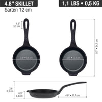 Sartén 12 cm – hierro fundido esmaltado