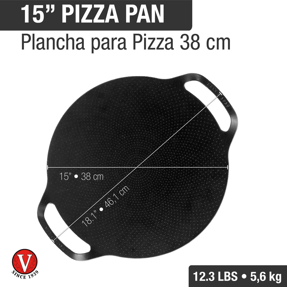 Plancha para pizza 38 cm – hierro fundido esmaltado