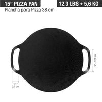 Plancha para pizza 38 cm – hierro fundido esmaltado