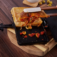 Sanduchera 27 × 14 cm – hierro fundido curado