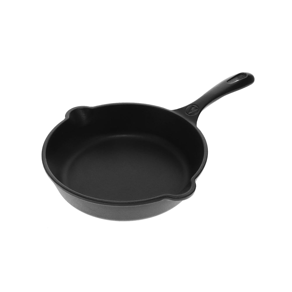 Kit plancha 33 × 21 cm + sartén 20 cm – hierro fundido curado