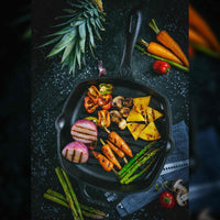 Sartén grill 25 × 25 cm – hierro fundido esmaltado