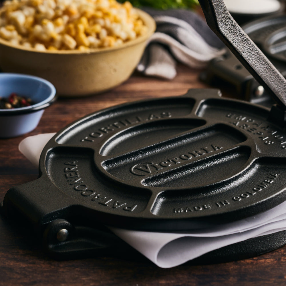 Tortilladora Heavy Duty 20 cm – hierro fundido curado