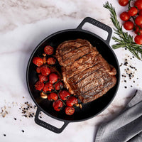 Sartén doble asa grill 25 cm – hierro fundido esmaltado