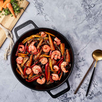 Sartén doble asa grill 25 cm – hierro fundido esmaltado