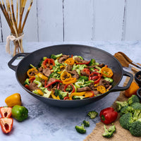 Sartén wok 35.5 cm – hierro fundido esmaltado