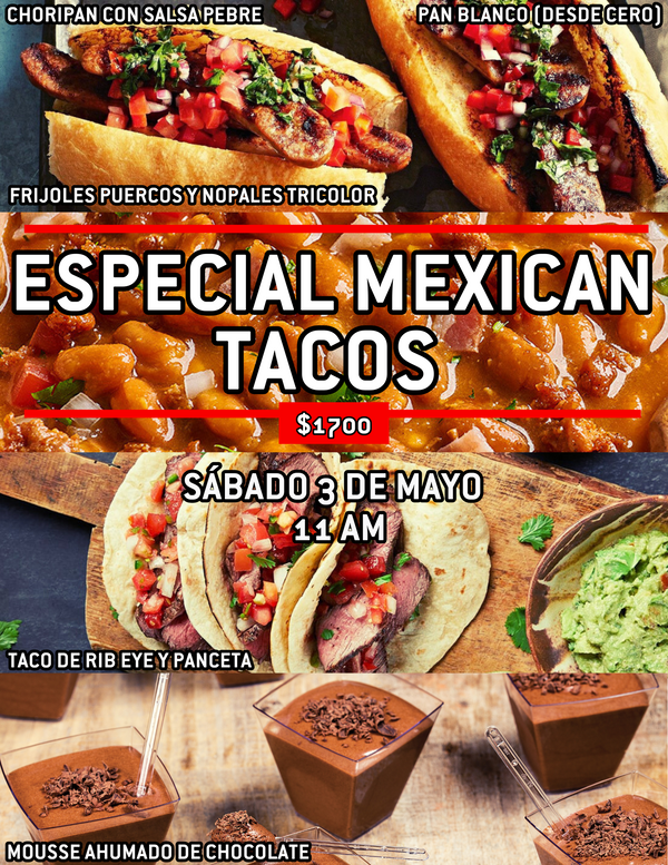 3 de mayo Especial Mexican Tacos