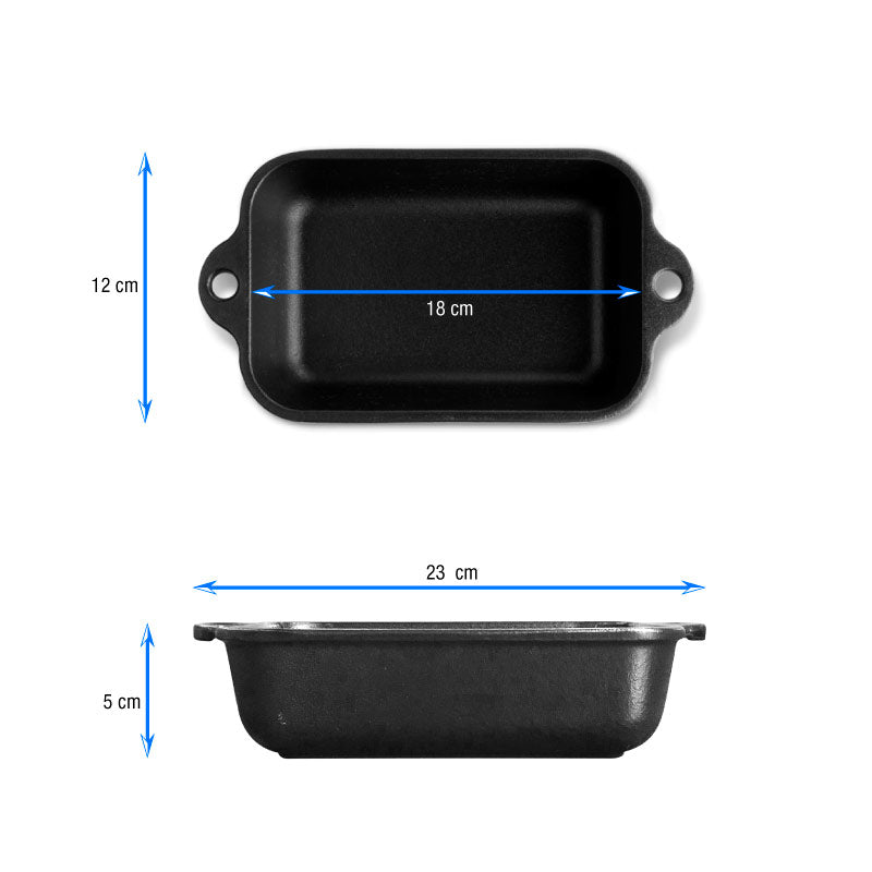 Molde lasaña 18 cm – hierro fundido esmaltado