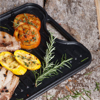 Plancha reversible 47 × 25 cm – hierro fundido esmaltado