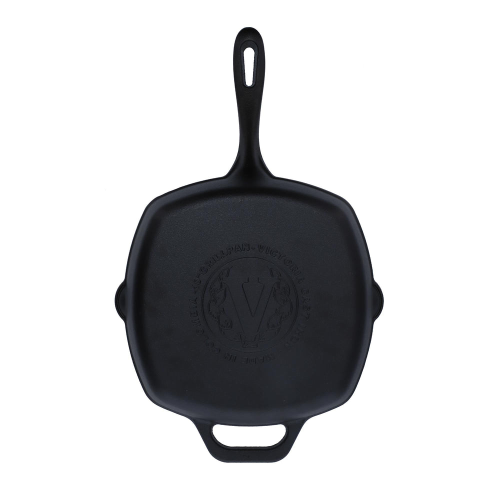 Sartén grill 25 × 25 cm – hierro fundido esmaltado